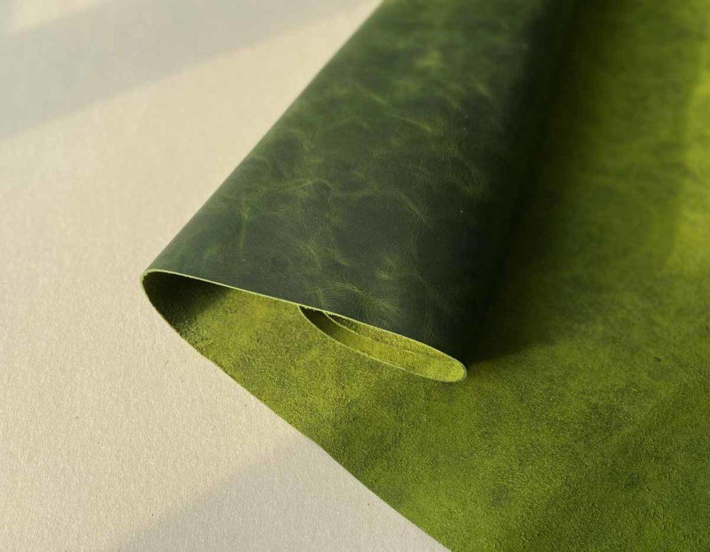 Кожа Wax Pull-up Green 1.2-1.4 мм