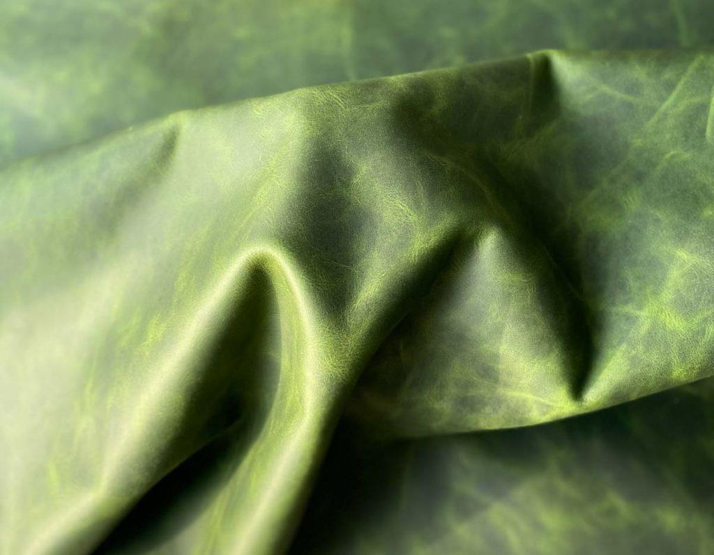 Кожа Wax Pull-up Green 1.2-1.4 мм