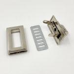 Замок для сумки/клатча (никель)-3