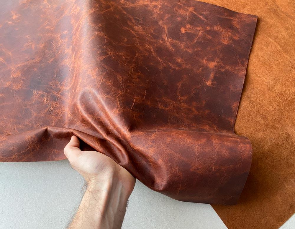 Кожа Wax Pull-up Cognac 1.2-1.4 мм