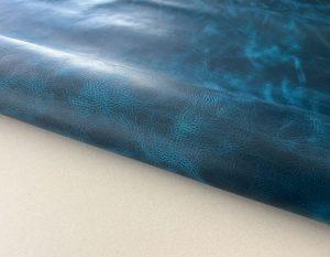 Кожа Wax Pull-up Blue 1.2-1.4 мм