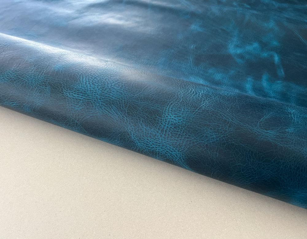 Кожа Wax Pull-up Blue 1.2-1.4 мм