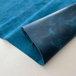 Кожа Wax Pull-up Blue 1.2-1.4 мм-2