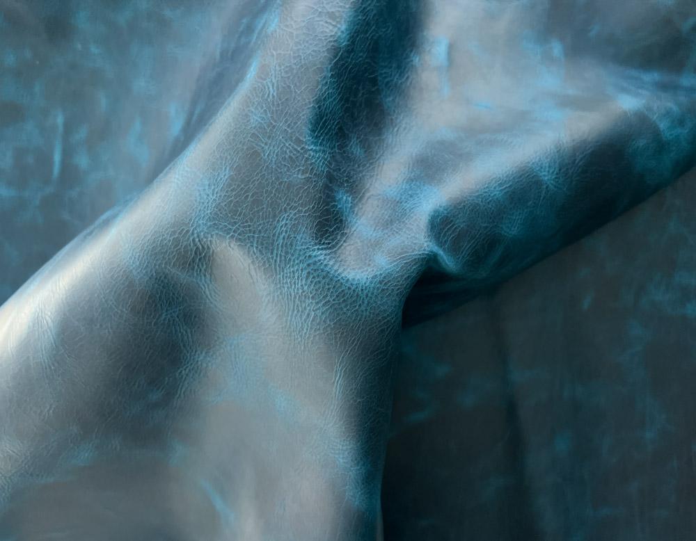 Кожа Wax Pull-up Blue 1.2-1.4 мм