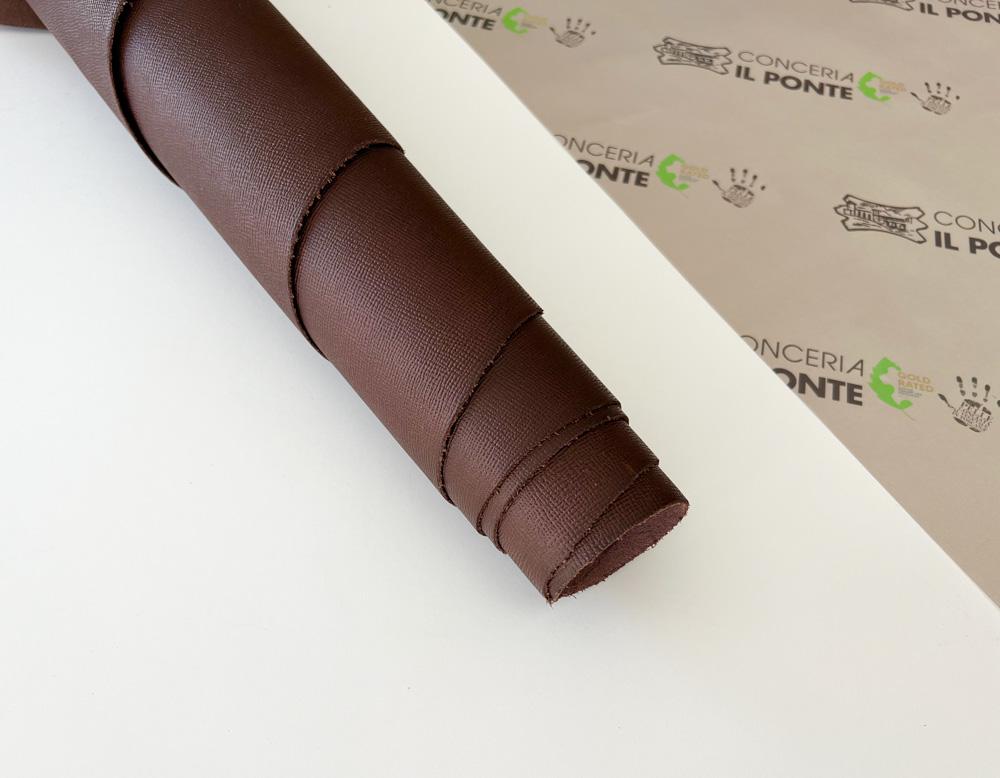 Пола Saffiano 1.3-1.5 мм (Dark Brown)