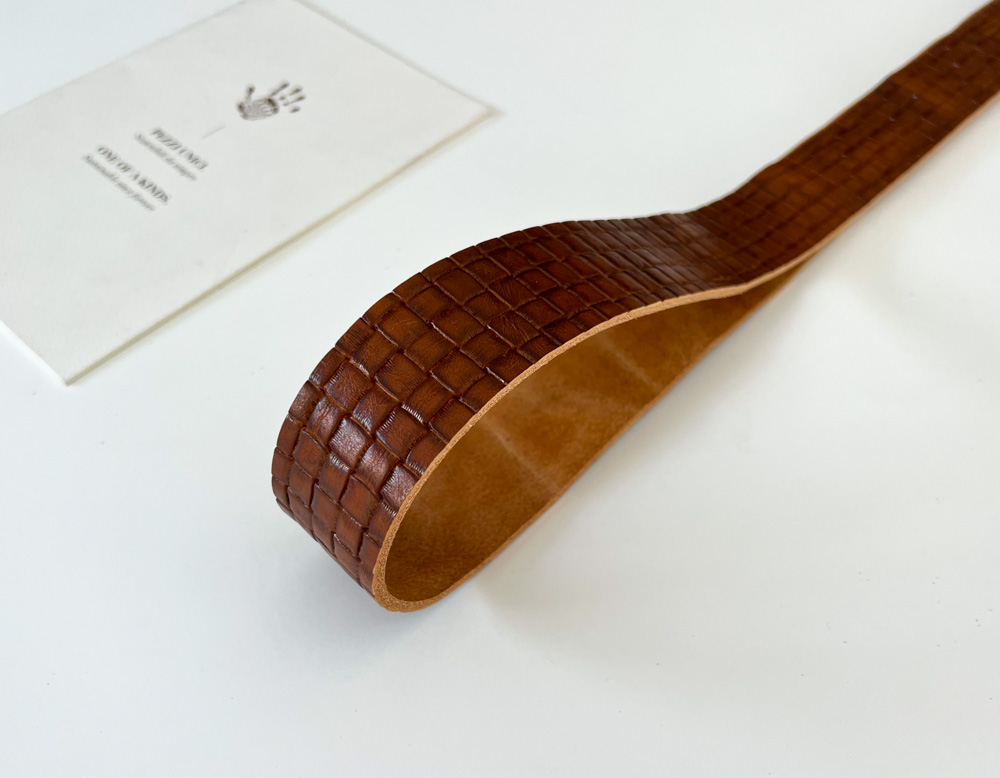 Ременные заготовки арт. Treccia Brown