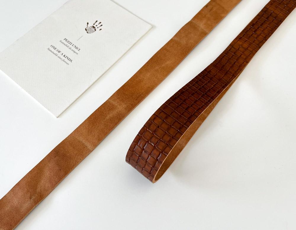 Ременные заготовки арт. Treccia Brown