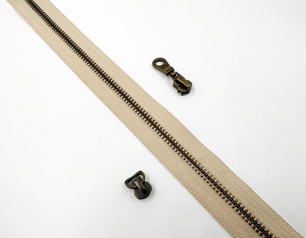 Молния рулонная YKK T5 (бежевая/антик)