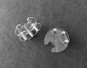 Двойной шаблон для вклейки молнии на радиусах